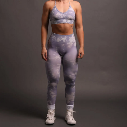 Nova Contour Seamless Scrunch Tie Dye Gym Leggings - High-Waisted, Yoga Pants