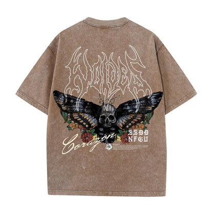 Darc Wolves Sport "Life and Death" Premium Acid Washed Cotton Tee- # of 1000 Tag