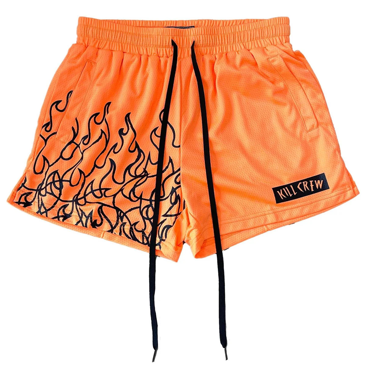 Kill Krew Muay Thai Flame Shorts Dupes - Men's Mesh Athletic Shorts