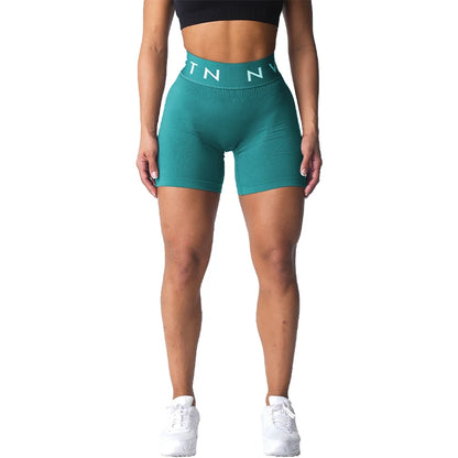 NVGT Sport Seamless Shorts for Women - High Waisted Butt Lift Biker/Gym Shorts