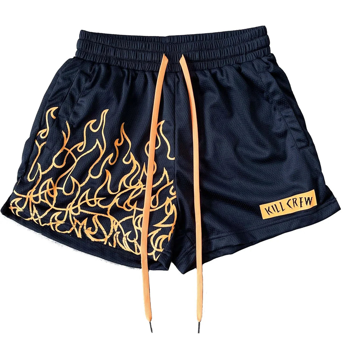 Kill Krew Muay Thai Flame Shorts Dupes - Men's Mesh Athletic Shorts