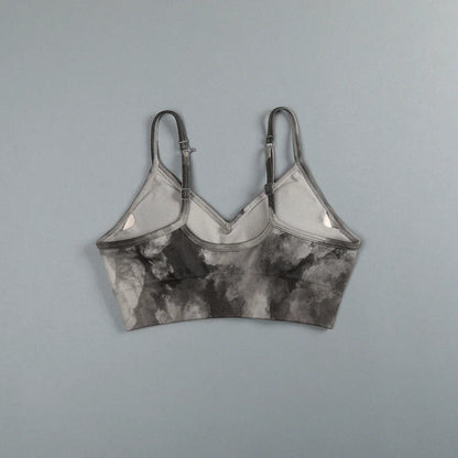 Darc Wolves Sport Dual Wolf Chopper "Eversion Seamless" Sports Bra - Tie Dye