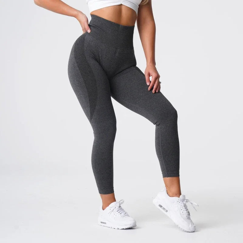 NVGTN Contour Seamless Leggings High Waisted Compression waistband butt lift women’s leggings yoga pants in black 