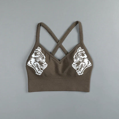 Darc Wolves Sport Dual Wolf Chopper "Eversion Seamless" Sports Bra - Tie Dye