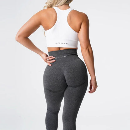 NVGT Contour Seamless Leggings - High Waisted, Butt Lift, Compression Waistband