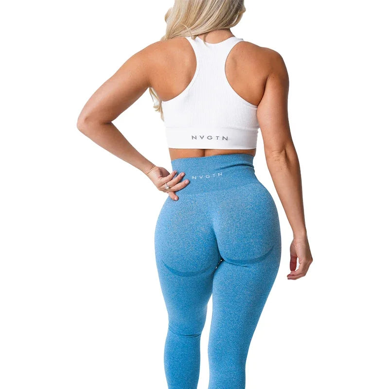 NVGT Contour Seamless Leggings - High Waisted, Butt Lift, Compression Waistband