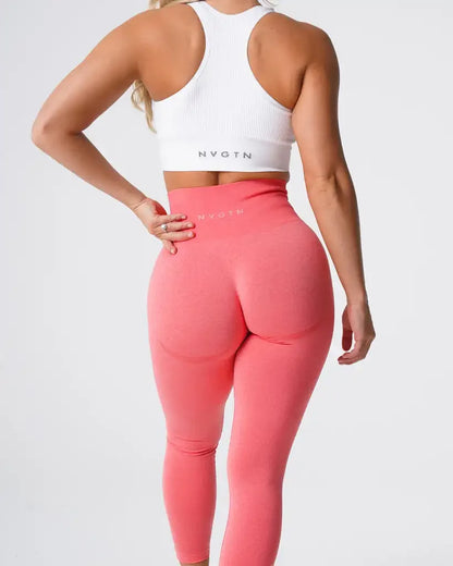 NVGT Contour Seamless Leggings - High Waisted, Butt Lift, Compression Waistband