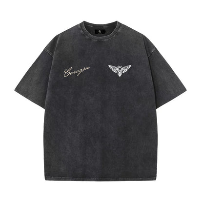 Darc Wolves Sport "Life and Death" Premium Acid Washed Cotton Tee- # of 1000 Tag