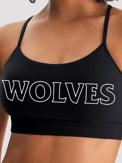 Darc Wolves Sport SHE Energy Bra | Racerback | Removable Pads | Medium Support