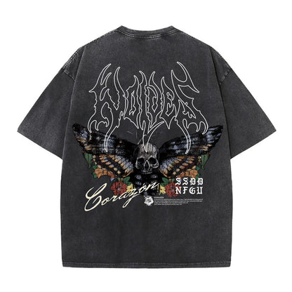 Darc Wolves Sport "Life and Death" Premium Acid Washed Cotton Tee- # of 1000 Tag