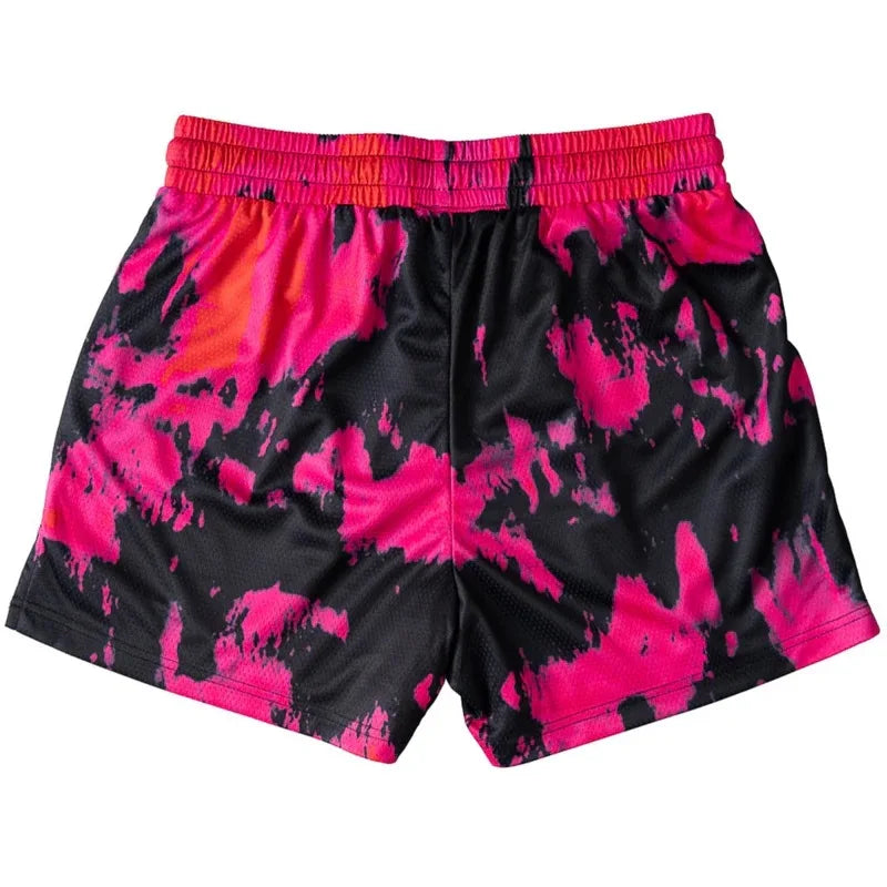 Kill Krew Inspired Muay Thai Shorts - Mesh Gym Shorts - Tie Dye, Flower, Flame