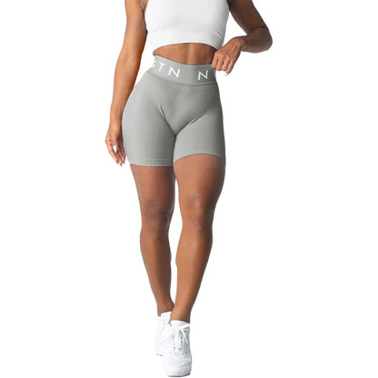 NVGT Sport Seamless Shorts for Women - High Waisted Butt Lift Biker/Gym Shorts