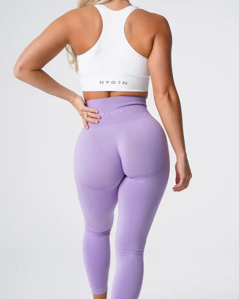 NVGT Contour Seamless Leggings - High Waisted, Butt Lift, Compression Waistband