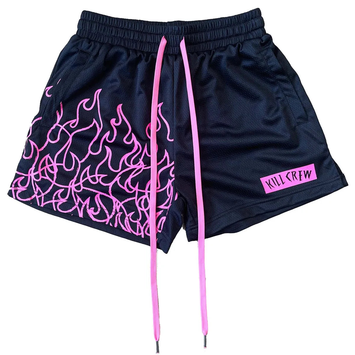 Kill Krew Muay Thai Flame Shorts Dupes - Men's Mesh Athletic Shorts